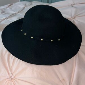 San Diego Hat Co. Black hat with gold studs